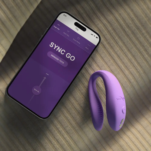 Смарт-вибратор для пар We-Vibe Sync Go фиолетовый фото 14