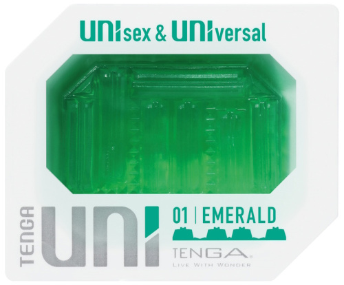 Мастурбатор Tenga Uni Emerald зеленый фото 11