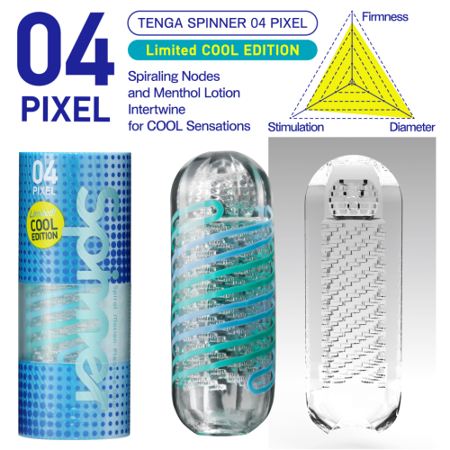 Мастурбатор Tenga Pixel Cool Spinner с охлаждающей смазкой фото 2