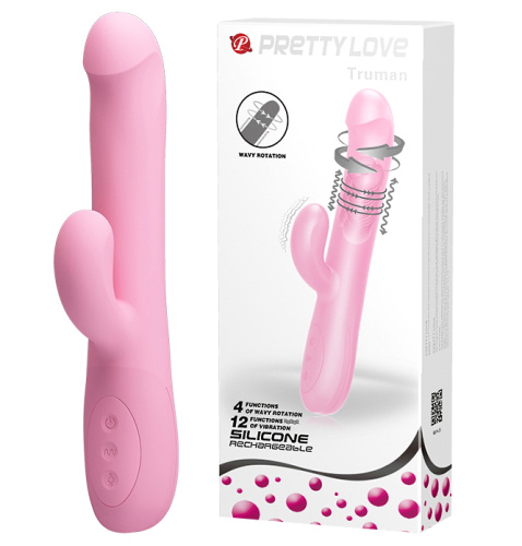 Вибратор с клиторальным стимулятором Pretty Love Truman