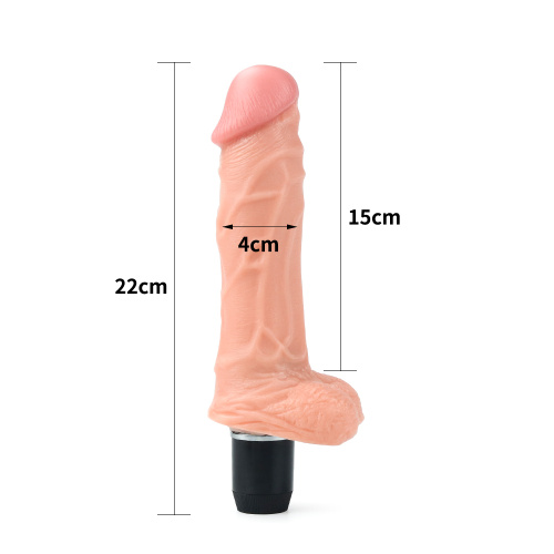 Фаллос с мошонкой Real Feel Flexi 22 см фото 4