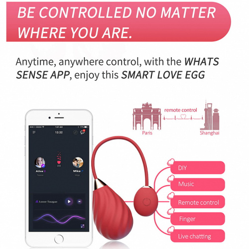 Смарт-виброяйцо Magic Motion Magic Sundae красное фото 5