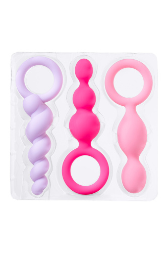 Набор разноцветных анальных стимуляторов Satisfyer Booty Call фото 6