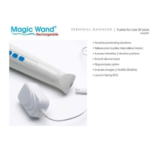 Вибромассажер Magic Wand Rechargeable HV-270 фото 5
