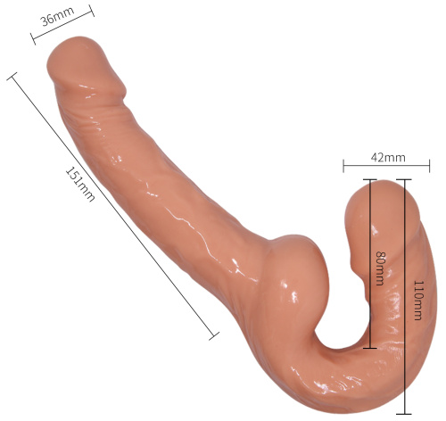 Реалистичный безремневой страпон Innefable Joy For Her фото 7