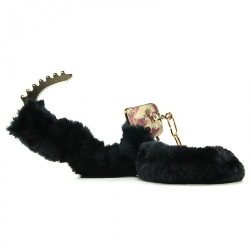 Наручники FF Gold Deluxe Furry Cuffs фото 3