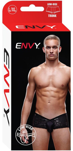 Блестящие мужские трусы-хипсы Envy черные L/XL фото 4