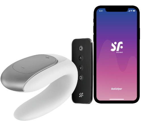 Смарт-стимулятор для пар Satisfyer Double Fun белый