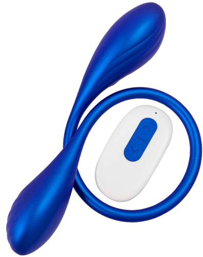 Двойной смарт-вибростимулятор Leroina App Agamien с пультом управления синий фото 3