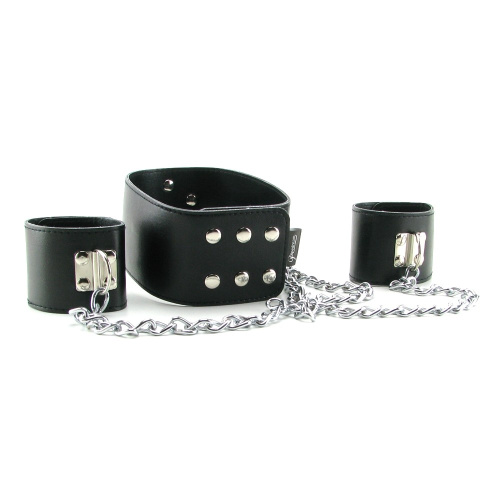 Наручники FF Leather Collar and Cuffs фото 6