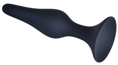 Классическая анальная пробка Small черная фото 3