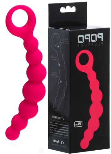 Розовая анальная цепочка