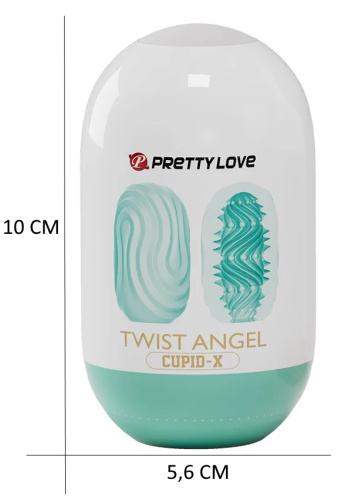 Двустороннее яйцо-мастурбатор Pretty Love Twist Angel Cupid-X фото 3