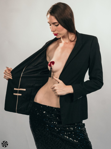 Пэстисы с кисточками Burlesque Gipsy красные фото 5