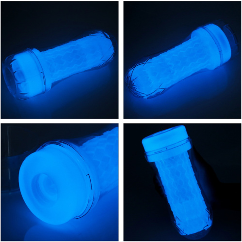 Прозрачный мастурбатор светящийся в темноте Lumino Play Pocketed Masturbator фото 11