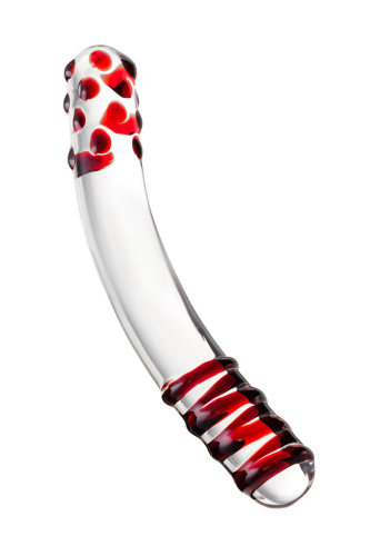 Двухсторонний роскошный фаллос из стекла фото 2