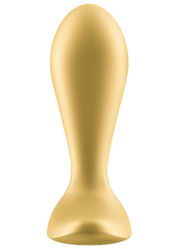 Анальная смарт-втулка с вибрацией и стимулятором промежности Satisfyer Intensity Plug Yellow фото 8