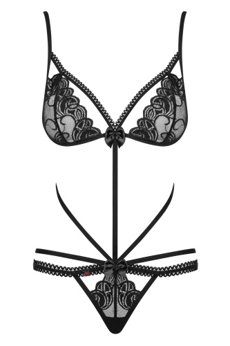 Соблазнительное боди с эластичеыми лентами Wonderia S/M фото 3