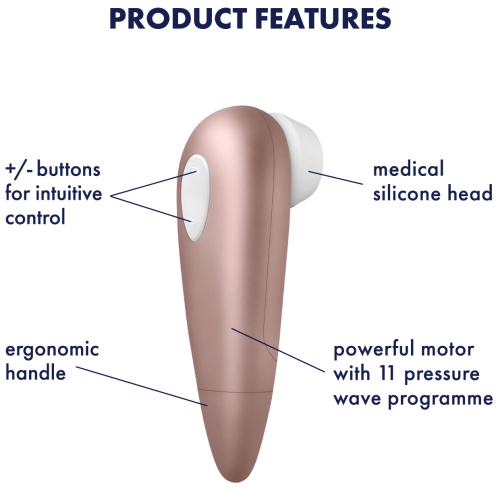 Вакуумно-волновой бесконтактный стимулятор клитора Satisfyer Number One фото 8