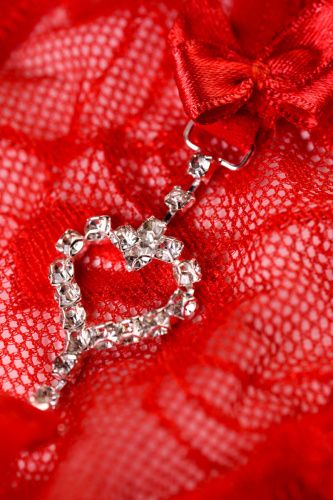 Трусики со стразами Joli Jamie красные OS фото 4