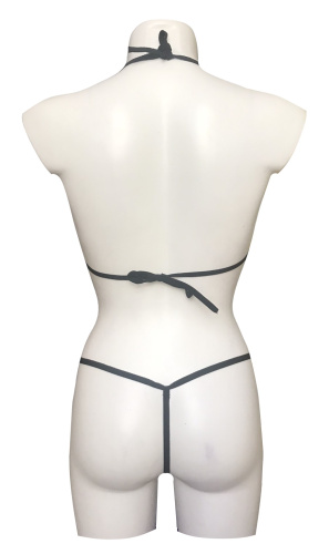 Элегантный черный раздельный купальник XS/S фото 4