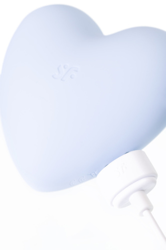 Голубой вакуумно-волновой стимулятор с вибрацией Satisfyer Cutie Heart фото 8