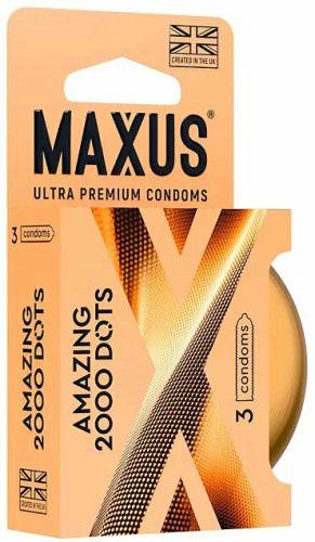 Презервативы точечные Maxus X-Edition Amazing 2000 Dots 3 шт фото 3