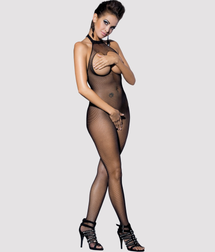 Эффектный комбинезон-сетка с вырезами S/L фото 2