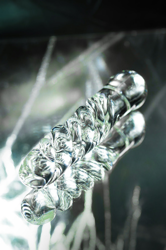 Стеклянный стимулятор 17,5 см фото 5