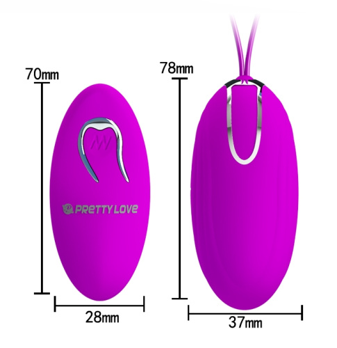 Перезаряжаемое виброяйцо Pretty Love Jacqueline с беспроводным управлением фото 6