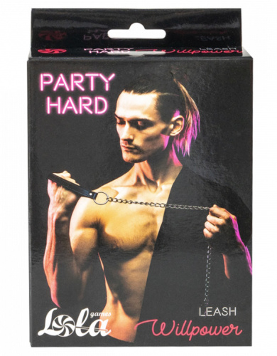 Металлический поводок для БДСМ аксессуаров Party Hard Willpower фото 5