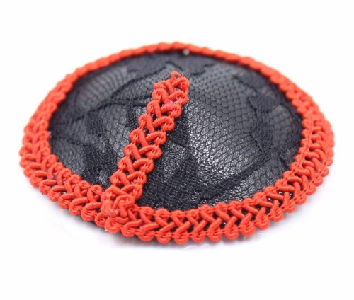 Красно-черные кружевные пэстисы фото 3