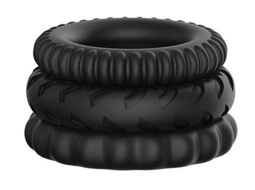 Набор из трёх разных эрекционных колец Titan фото 2