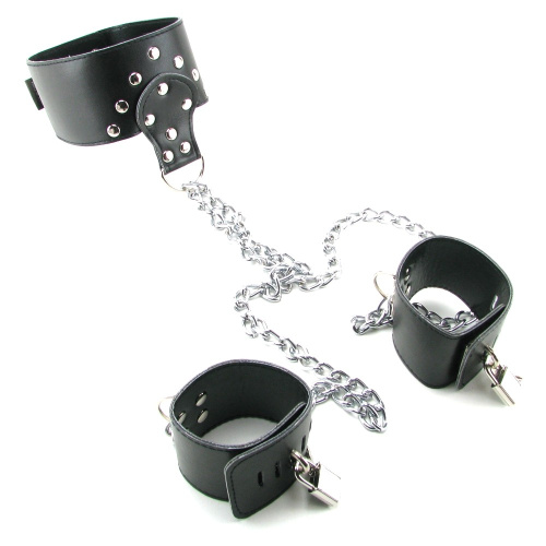 Наручники FF Leather Collar and Cuffs фото 5