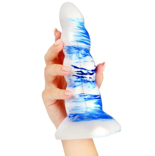 Оригинальный рельефный фаллоимитатор Magic Hero 20 см фото 2