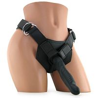 Страпон FF Extreme 8in Ribbed черный