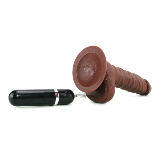 Вибрирующий и пульсирующий шоколадный вибратор Mr. Just Right Super Seven фото 4