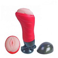 Мастурбатор  в тубе с присоской Crazy Bull Delia