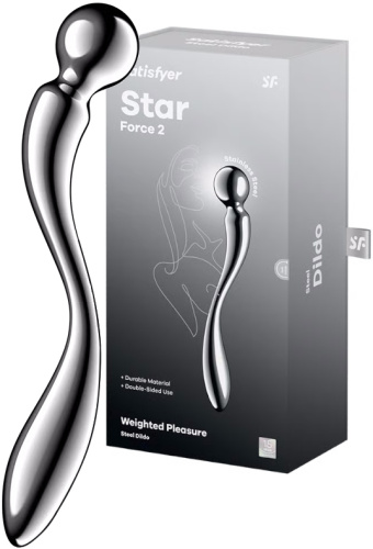 Двусторонний стальной стимулятор Satisfyer Star Force 2