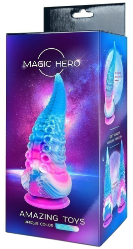 Разноцветный фаллос в виде щупальца Magic Hero 21 см фото 6