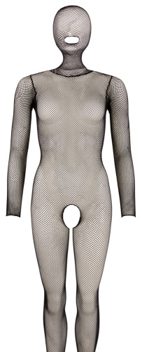 Черный кэтсьюит в сетку с маской Catsuit Mask S/L фото 6