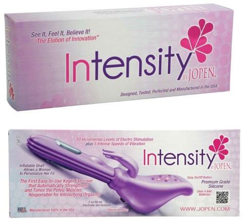 Вибратор с функцией расширения и электростимуляцией Intensity by Jopen фото 5