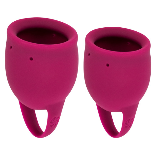 Набор менструальных чаш Natural Wellness Peony Wine Red фото 3