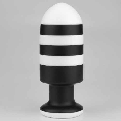 Черно-белая анальная пробка X-Missioner Butt Plug 19,5 см фото 7