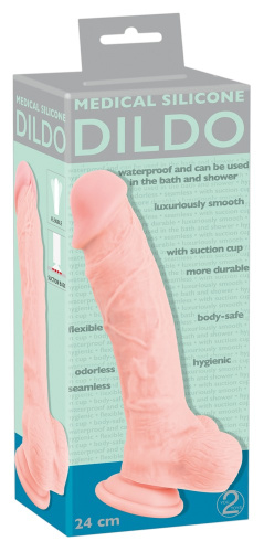 Фаллоимитатор реалистик Medical Silicone Dildo 24 см фото 7