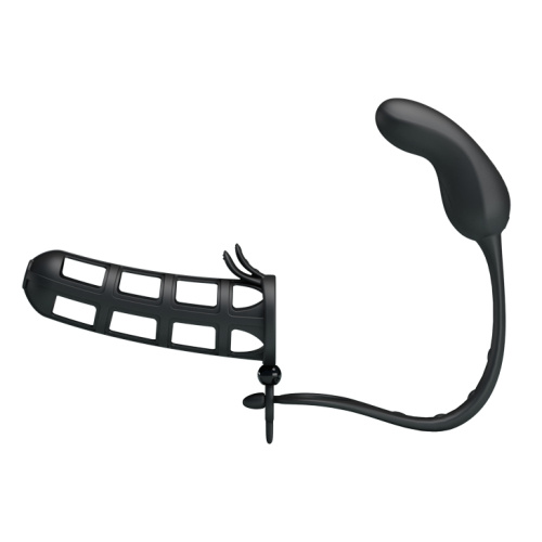 Насадка силиконовая Pretty Love с анальным вибростимулятором фото 3