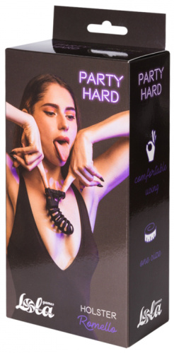 Силиконовый пояс верности Party Hard Romello черный фото 7