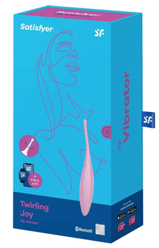 Точечный смарт-стимулятор с вибрацией Satisfyer Twirling Joy розовый фото 10