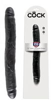 Двухсторонний фаллоимитатор King Cock Dildo Black 31 см