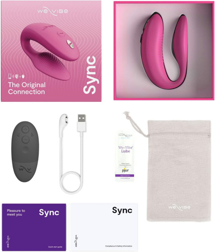 Смарт-вибромассажер для пар We-Vibe Sync 2 розовый фото 4